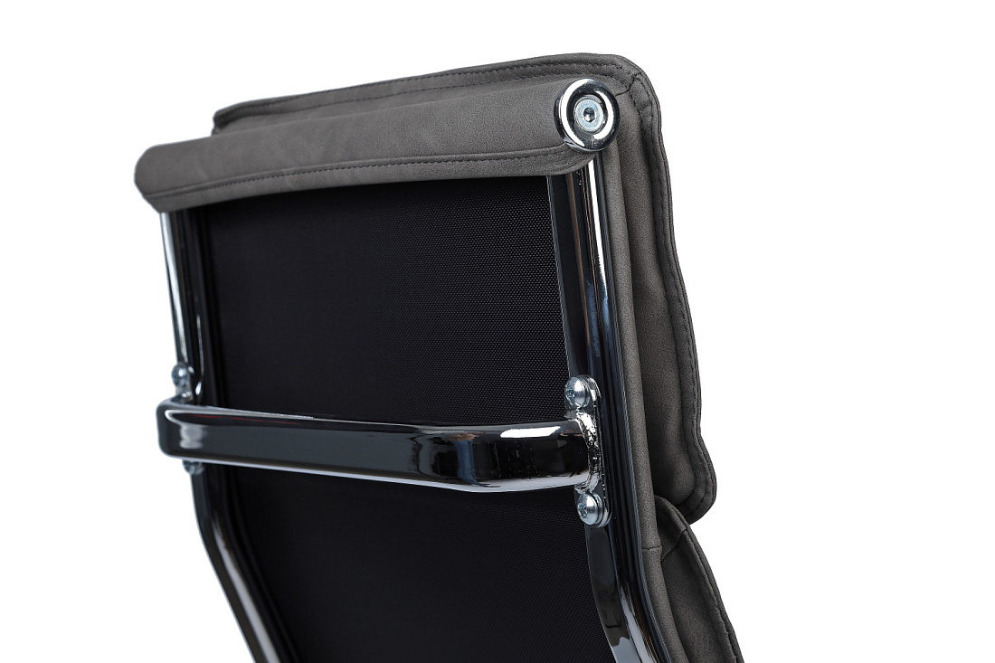 кресло руководителя rv chair dil 6018h серая экокожа фото